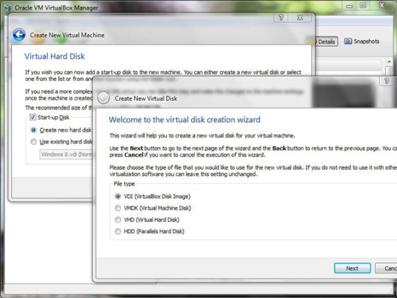 virtualbox add more disk space